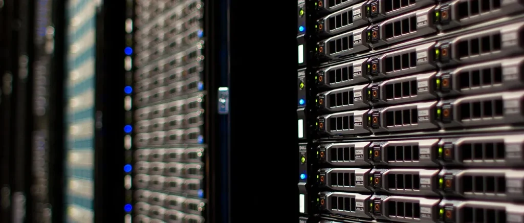 Wikimedia Foundation server racks in a data centre